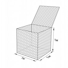 Габион ГСИ-К-1,0х1,0х1,0-С100-3,0/4,0-ЦП