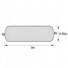 Габион ГСИ-Ц-3,0х0,95-С80-3,0-ЦАММ