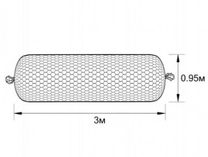 Габион ГСИ-Ц-3,0х0,95-С80-2,7-Ц